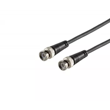 MICROCONNECT cabo coaxial BNC macho para BNC macho RG-59, 75 Ohm, 1 m, preto