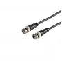 MICROCONNECT cabo coaxial BNC macho para BNC macho RG-59, 75 Ohm, 1 m, preto