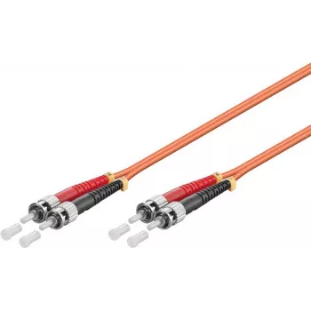 Microconnect FIB112002-2 Cabo de patch de fibra ótica multimodo duplex ST/UPC para ST/UPC OM2, 2m, laranja