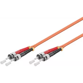 Microconnect FIB112002-2 Cabo de patch de fibra ótica multimodo duplex ST/UPC para ST/UPC OM2, 2m, laranja