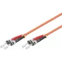 Microconnect FIB112002-2 Cabo de patch de fibra ótica multimodo duplex ST/UPC para ST/UPC OM2, 2m, laranja