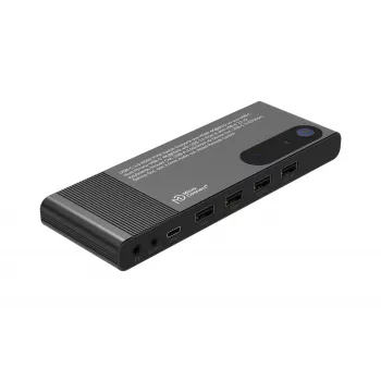 MicroConnect Comutador KVM HDMI e USB-C 2 Portas (MC-HDMI-KVM202K)