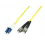 MicroConnect cabo patch LC/PC para ST/PC 10 m 9/125 monomodo duplex