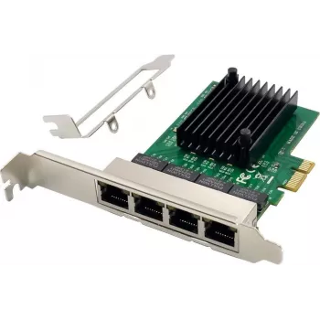 Placa de rede Gigabit Ethernet PCIe x1 MicroConnect RTL8111F MC-PCIEX1-RTL8111F-Q