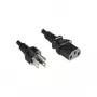 Cabo de alimentação Microconnect PE010418JAPAN NEMA 5-15P para IEC C13 1,8 m preto