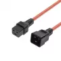 MICROCONNECT cabo de alimentação C19 IEC Lock - C20, 2m, preto, 16A 250V, IEC C20 com bloqueio para C19