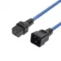 MICROCONNECT cabo de alimentação C19 IEC Lock - C20, 2m, 16A, C19 com bloqueio para C20, preto