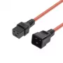 MicroConnect cabo de alimentação C19 IEC Lock - C20 (MC-C19C20LOCK-1M-R)