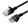 MICROCONNECT Cabo de rede Ethernet Slim U/UTP CAT6 0,3m preto