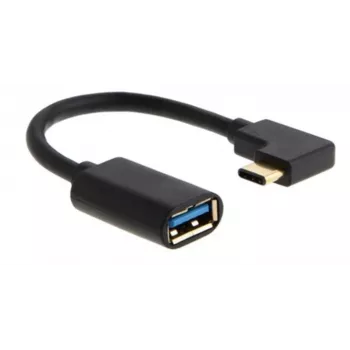 MICROCONNECT cabo USB-C ficha angular para USB 3.0 Type-A, 0,5 m, preto