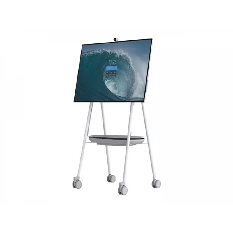 Microsoft Steelcase Roam suporte móvel para Surface Hub 2S 50 polegadas - carrinho multimédia - cinzento - altura 1661,2 mm - peso 28,1 kg