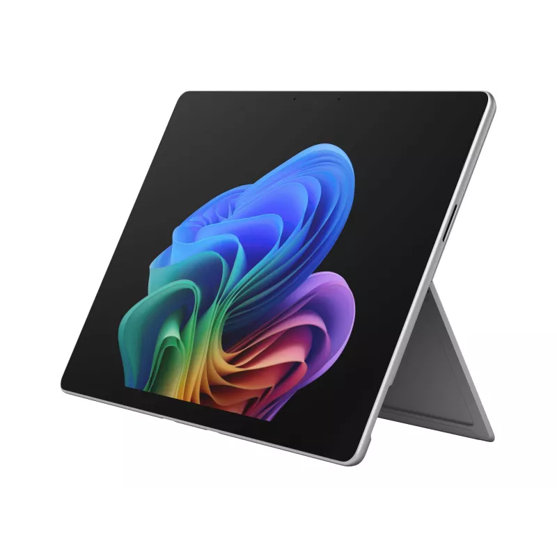 Tablet Microsoft Surface Pro for Business 12th Edition de 13 polegadas com ecrã tátil OLED, Snapdragon X2 Elite X2E-78-100, 16GB RAM, 512GB SSD, Windows 11 Pro, platina