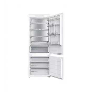Midea MDRE554FGD01D Frigorífico combinado encastrável, No Frost, 403 L, Branco, Classe energética D