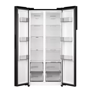 Midea MDRS619FIE45 Frigorífico side-by-side, 460 L, No Frost, Dark Inox, Classe de eficiência energética E