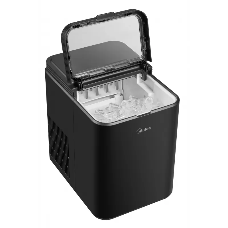 Midea máquina de cubos de gelo portátil MERI12BG30EU 180W 1,3L preto