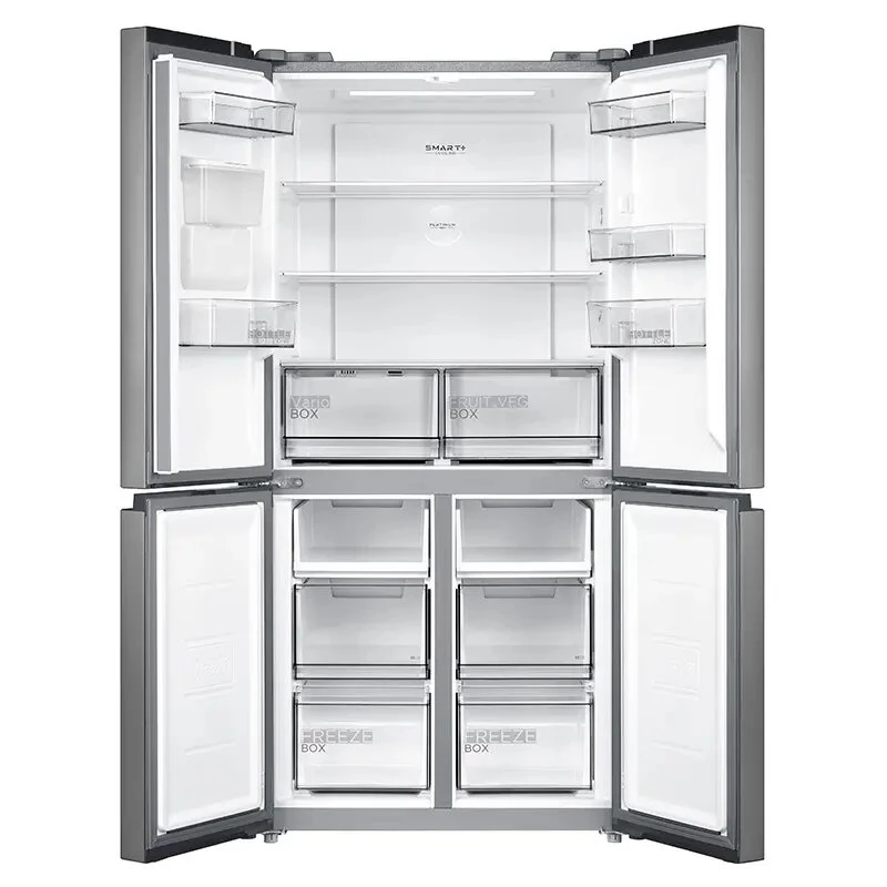 Midea Frigorífico side-by-side MDRM632FGD46W, No Frost, 470 L, Aço inoxidável, Classe energética D