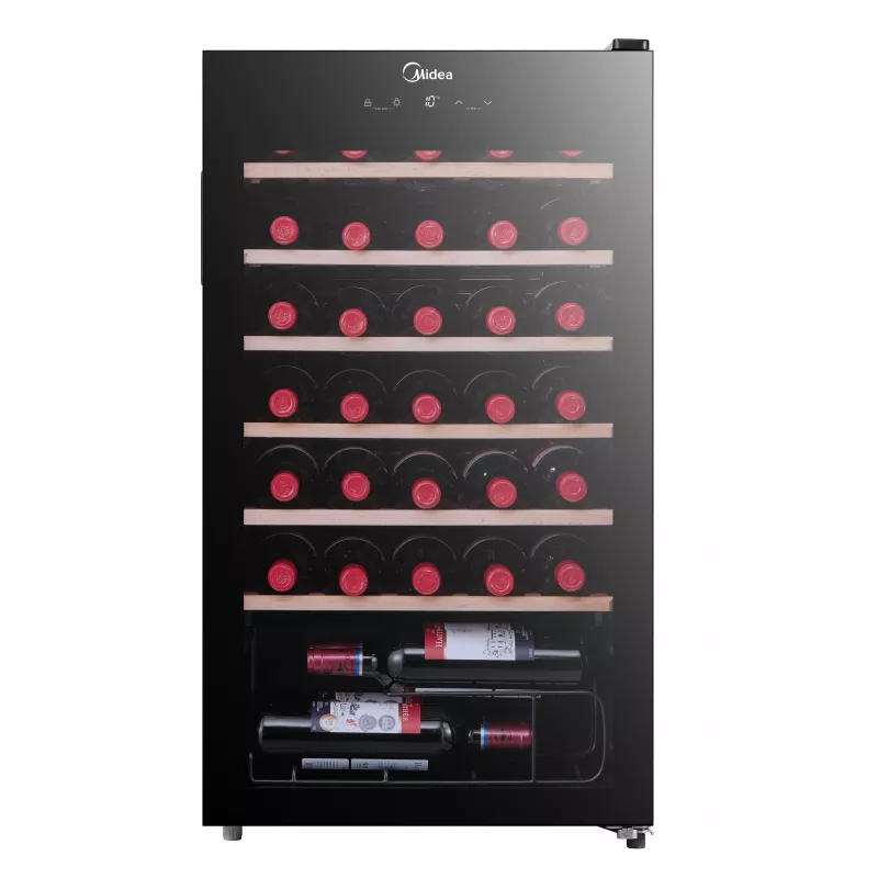 Midea Garrafeira MDRW150FGG22W Independente 34 garrafas Preto