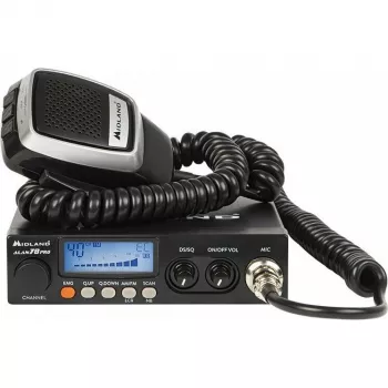 Midland ALAN 78PRO Estação de Rádio CB AM/FM 12/24V