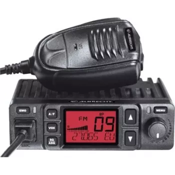 Midland Albrecht AE 6290 Emissor de CB móvel com repetidor, VOX, 40 canais AM/FM, 12/24V, preto 12629