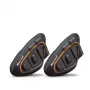 Midland BTX1 PRO S-TWIN Intercomunicador Bluetooth para mota Twin Pack com alcance de 800 m, bateria de 23 h, IPX6, supressão de ruído DNK, rádio FM, emparelhamento universal