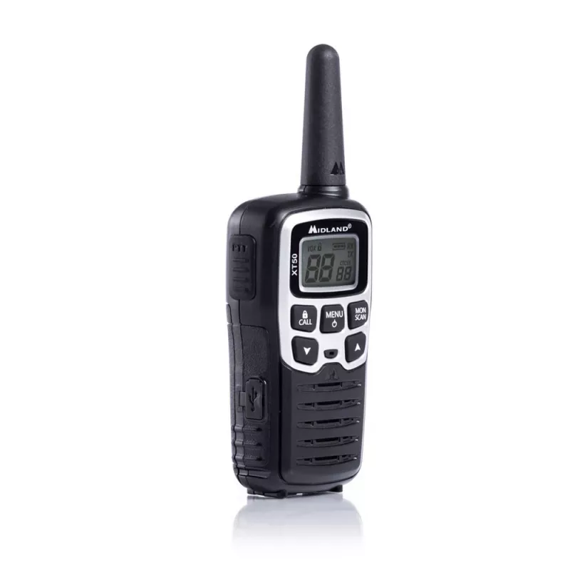 Midland XT50 2x PMR446 Rádio portátil Cinzento