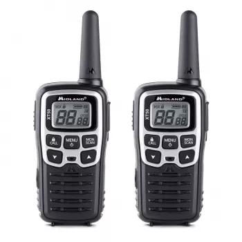 Midland XT50 2x PMR446 Rádio portátil Cinzento