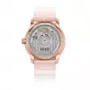 MIDO Baroncelli III Lady relógio automático 33mm ouro rosa PVD aço inoxidável mostrador prateado bracelete de pele castanha M027207360100