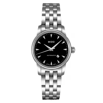 Relógio automático de mulher MIDO Baroncelli Lady M76004181 29mm Aço inoxidável Branco madrepérola