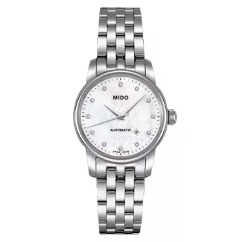 MIDO Baroncelli Lady relógio automático M76004691 29mm aço inoxidável mostrador antracite