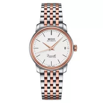 MIDO Baroncelli Lady Day of the Dead Edição limitada Relógio automático 33mm PVD ouro rosa M027207220100