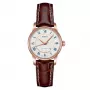 MIDO Baroncelli Lady Relógio de Quartzo 29mm Aço Inoxidável com Revestimento PVD Ouro Amarelo Mostrador Prateado