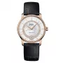 MIDO Baroncelli Signature Lady Automatic Watch 33mm PVD ouro rosa aço inoxidável pele castanha