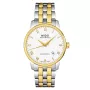 MIDO Relógio Homem M86009261 Baroncelli III 38mm Automático Mostrador Prateado Pele Preta