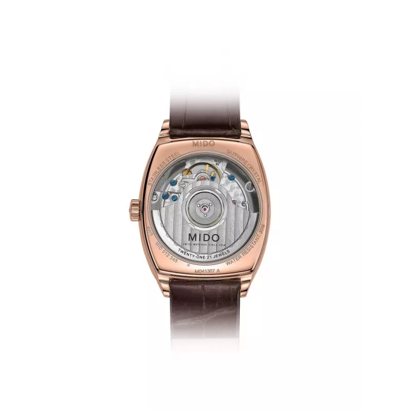 MIDO relógio automático de mulher M041307362960 30,5mm PVD ouro rosa