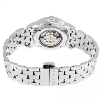 Relógio automático de mulher MIDO M76004761 29mm Aço inoxidável Mostrador prateado