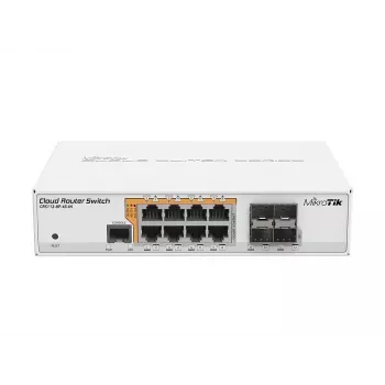 MikroTik CRS112-8P-4S-IN switch Gigabit Ethernet (10/100/1000) PoE branco