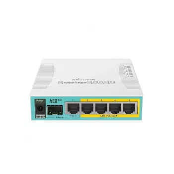 Router Gigabit Ethernet MikroTik hEX PoE branco