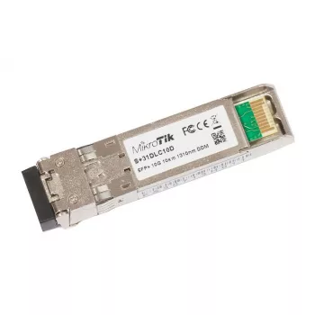 MikroTik S+31DLC10D Módulo transceptor SFP+ 10GBase-LR 10 km 1310 nm LC Duplex