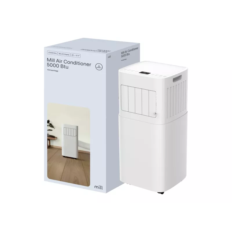 Ar condicionado Mill MPAC5000 5000 BTU, para espaços até 12 m², branco