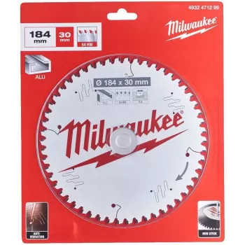 Milwaukee Disco de Serra 184x30x2.4x54T Alumínio CSB P W
