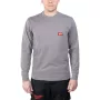 Milwaukee T-shirt de manga comprida com bolso no peito Cinzento claro tamanho S WTLSGR-S