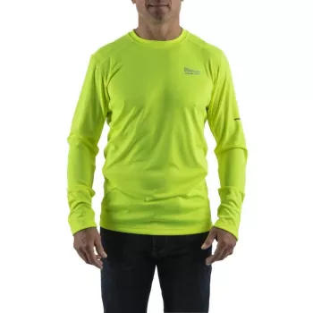 Milwaukee T-shirt de trabalho manga comprida amarelo claro WWLSYL-M