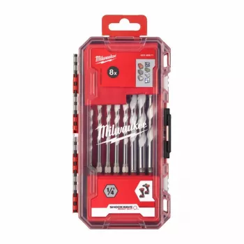 Conjunto de brocas universais Milwaukee 8 peças multi-material TCT com encabadouro sextavado de 1/4 polegadas