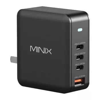 MINIX NEO-P165 Carregador GaN com 3x USB-C e 1x USB-A 165W