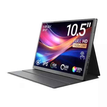 MINIX SF10T Monitor portátil 10,5 polegadas com ecrã tátil, 1920x1200 IPS, USB-C, bateria 8000mAh