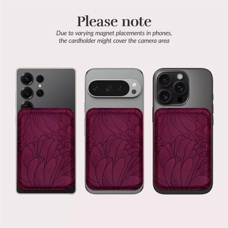 MIO Berry Blooms Capa MagSafe Compatível com Porta-Cartões