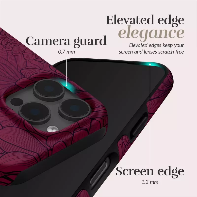 Capa MIO Berry Blooms compatível com MagSafe para iPhone 16 Pro Max