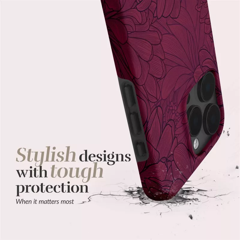 Capa MIO Berry Blooms compatível com MagSafe para iPhone 16 Pro Max