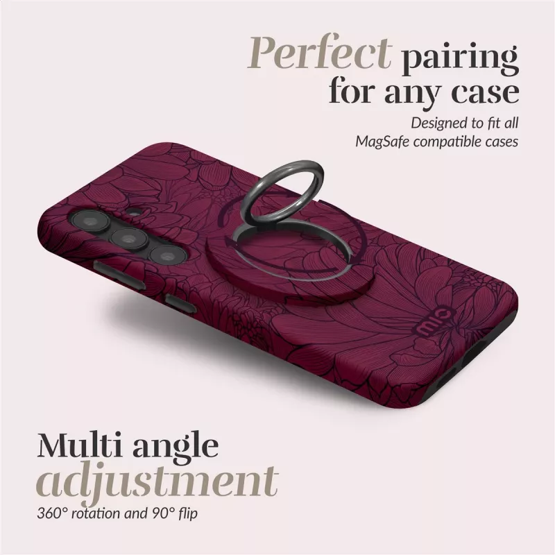 Suporte de anel compatível com capa MagSafe MIO Berry Blooms