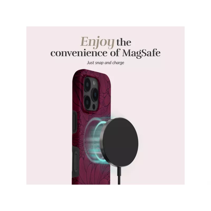 MIO Capa MagSafe Berry Blooms Compatível com iPhone 17